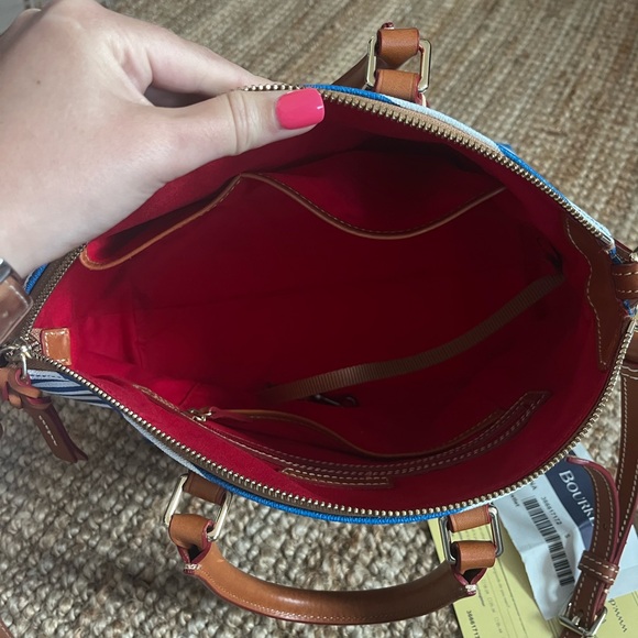 Dooney & Bourke Sullivan Striped Satchel and Wristlet - Picture 8 of 9